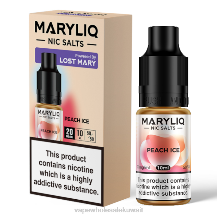 68FB450 - Vape store جليد الخوخ LOST MARY MARYLIQ أملاح النيكوتين - 10 مل - 20 ملغ