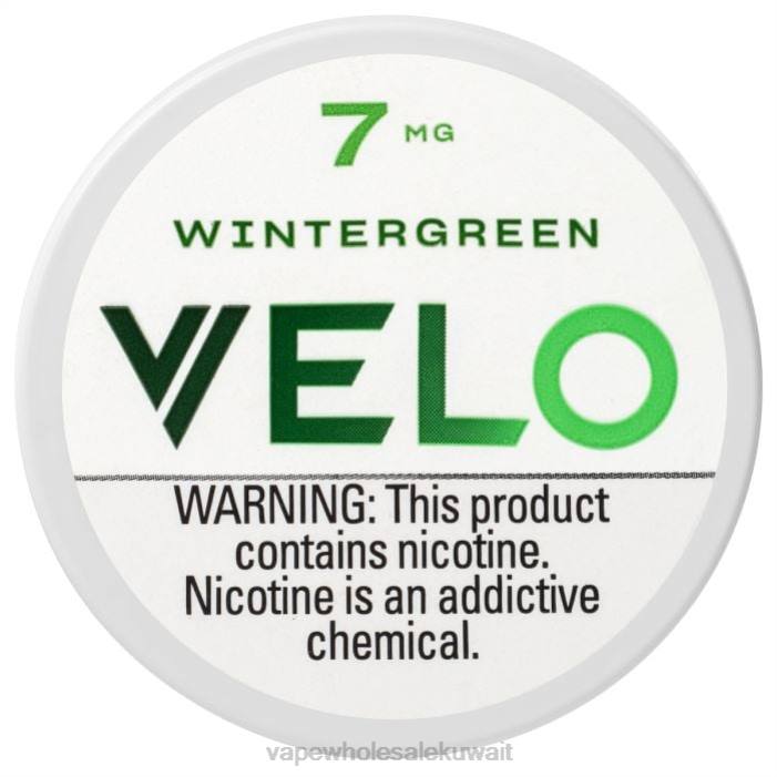 68FB47 - Vape الفاخر com.wintergreen VELO كيس نيكوتين 7 ملغ