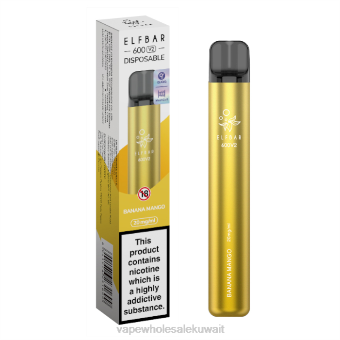 68FB273 - Vape Kuwait مانجو موز ELFBAR 600V2 20 ملغ