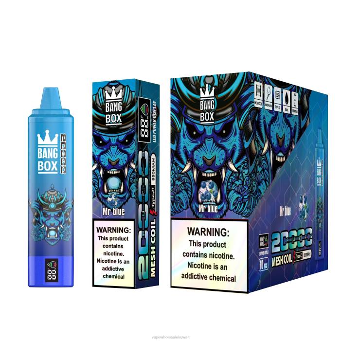 68FB129 - Vape بالجملة السيد الأزرق Bang Box 20000