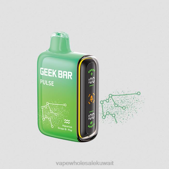 68FB71 - شراء Vape بالجملة ضربة العنب GEEK BAR Pulse طبعة البروج 7500 نفه/15000 نفه