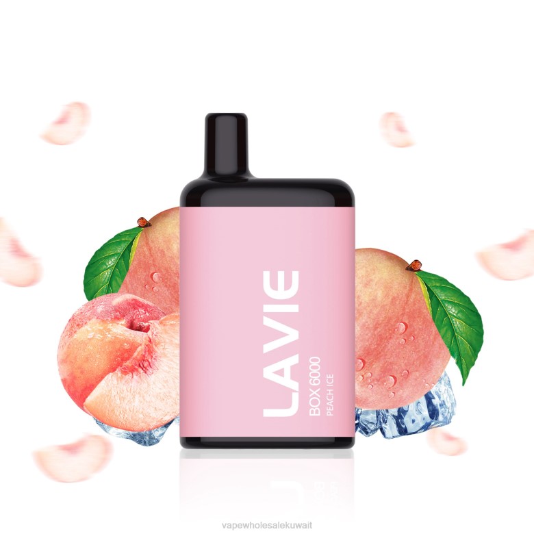 السجائر الالكترونية في الكويت - LAVIE BOX 6000 نفث RX0P200 جليد الخوخ