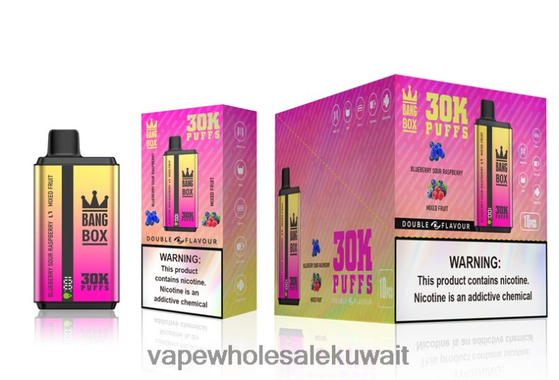 Vape بالجملة - Bang Box 30000 نفخة نكهات مزدوجة توت توت حامض وفواكه مشكلة TZP22866