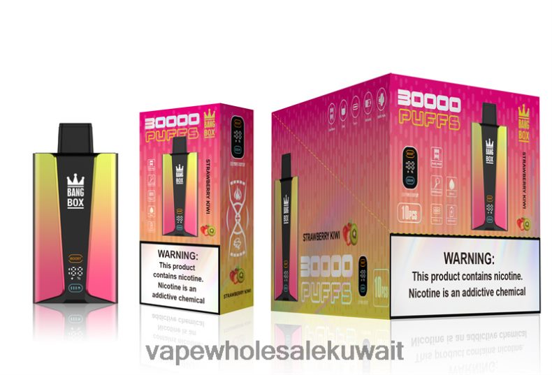 Vape الفاخر - Bang Box شاشة سمارت 30000 نفخة كيوي فراولة TZP22874