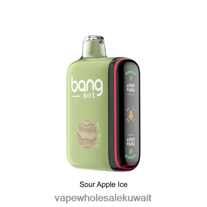 Vape بالجملة - Bang Box 9000-18000 نفث عرض الطاقة الذكي جليد التفاح الحامض TZP22828