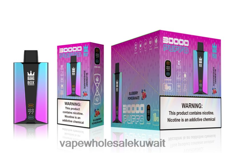 Vape Kuwait - Bang Box شاشة سمارت 30000 نفخة رمان التوت TZP22880