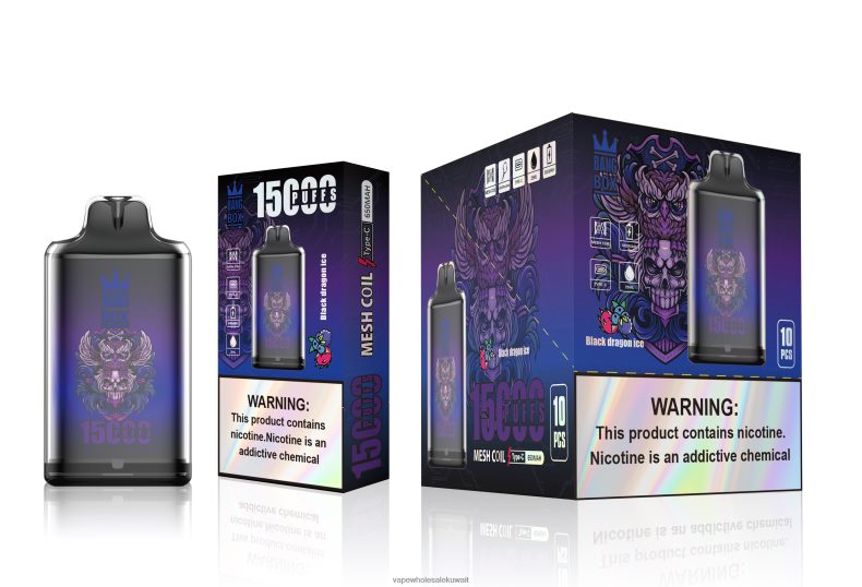 Vape Kuwait - Bang Box s1-15000 نفث جليد التنين الأسود TZP228110