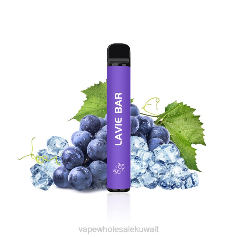 Vape Kuwait - LAVIE BAR 2% نسخة 800 نفخة RX0P322 جليد العنب