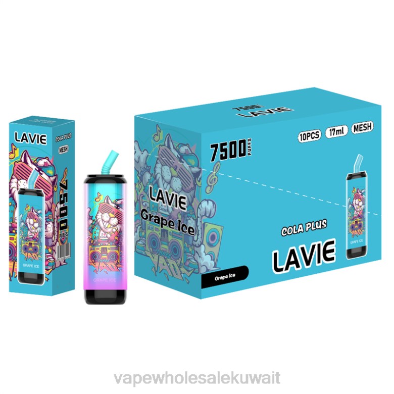 Vape الكويت - LAVIE Cola Plus 7500 نفث RX0P254 جليد العنب