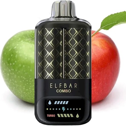 Vape Shop - Elf Bar Combo 25000 تفاح أخضر وتفاحة مزدوجة شيشة RJNH83