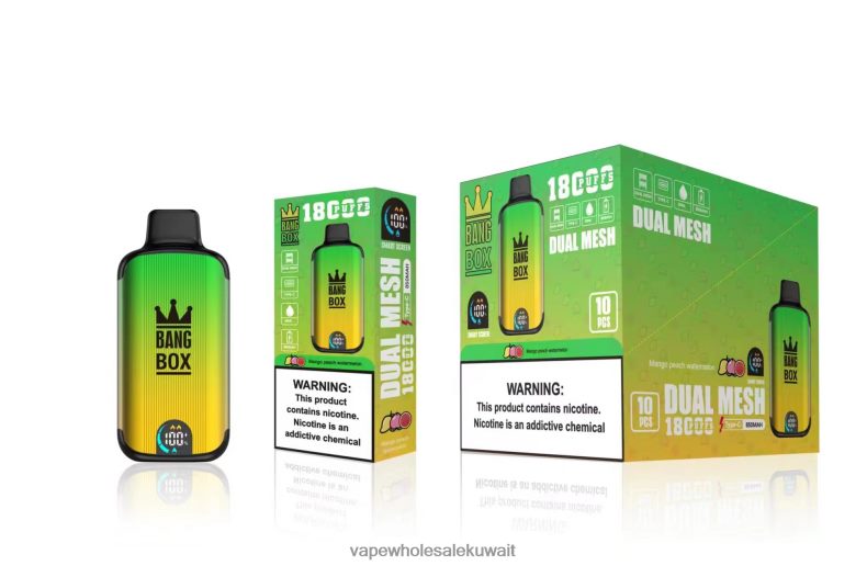 Vape Wholesale Kuwait - Bang Box 18000 نفث مانجو خوخ بطيخ TZP22889