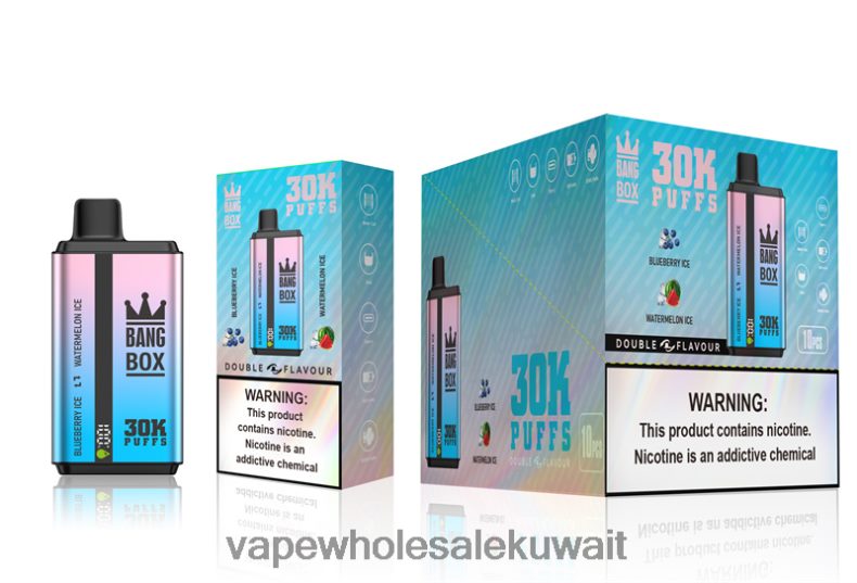 Vape Wholesale Kuwait - Bang Box 30000 نفخة نكهات مزدوجة ثلج التوت و ثلج البطيخ TZP22869