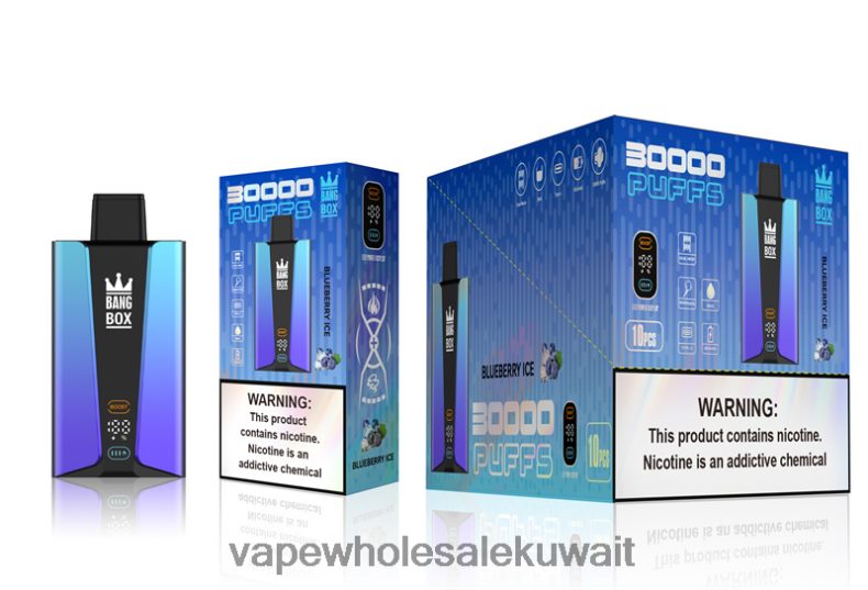 Vape Wholesale Kuwait - Bang Box شاشة سمارت 30000 نفخة جليد التوت TZP22879