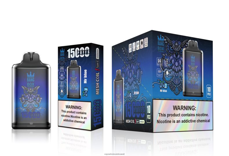 Vape Wholesale Kuwait - Bang Box s1-15000 نفث السيد الأزرق TZP228109