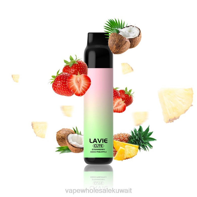 Vape Wholesale Kuwait - LAVIE BAR 3000 نفث RX0P291 الفراولة كوكو التفاح