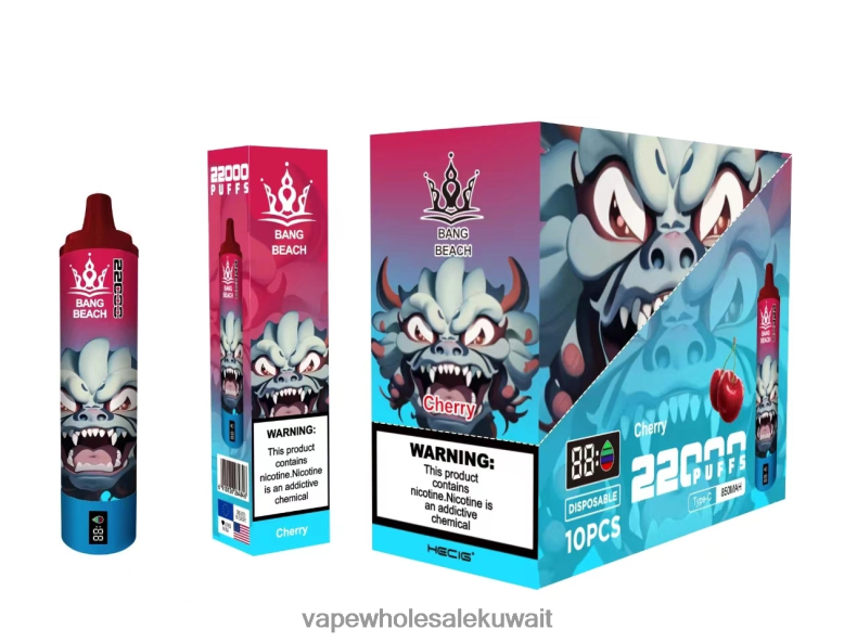 Vape Wholesaler - Bang Beach شاشة سمارت 22000 نفخة الكرز TZP22817