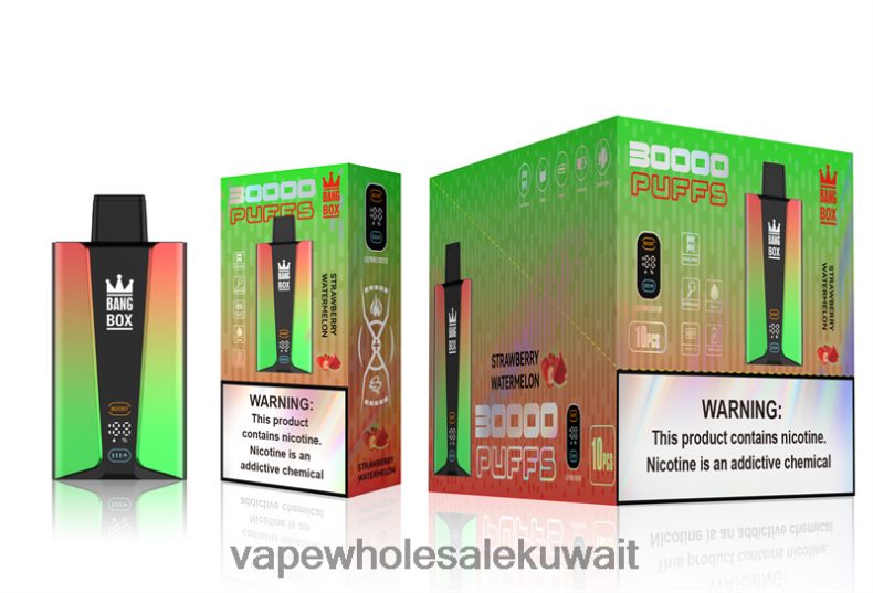 Vape Wholesaler - Bang Box شاشة سمارت 30000 نفخة الفراولة والبطيخ TZP22875