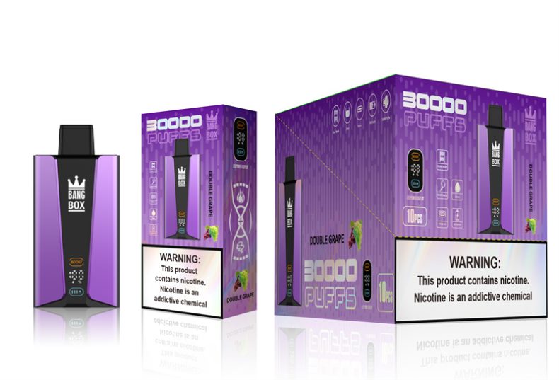 Vape Wholesaler - Bang Box شاشة سمارت 30000 نفخة عنب مزدوج TZP22885