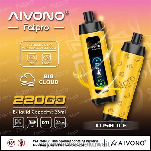 Vape Shop - Aivono Fatpro 22000 الجليد الخصب TXZ2623