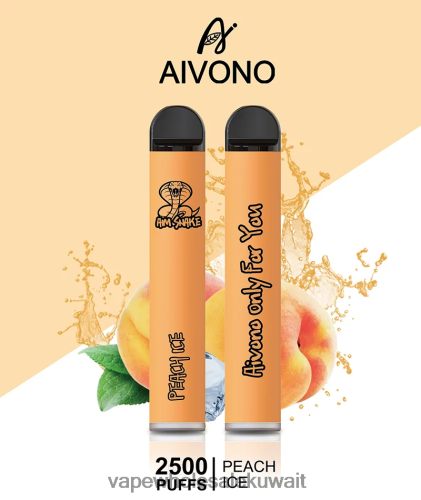 Vape الفاخر - Aivono AIM SNAKE 2500 جليد الخوخ TXZ262316