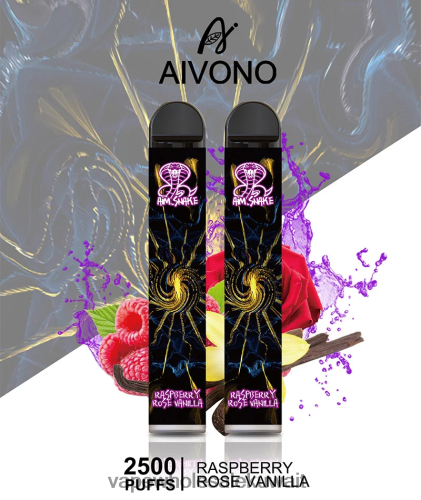 Vape Wholesaler - Aivono AIM SNAKE 2500 توت العليق، الورد، الفانيليا TXZ262317