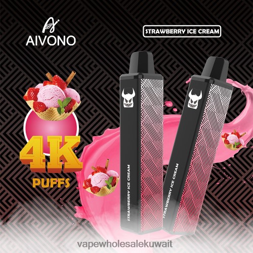 Vape Shop - Aivono AIM FREAK 4000 آيس كريم الفراولة TXZ262263