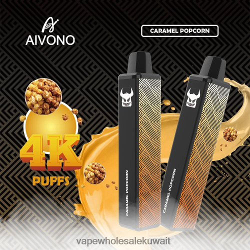 Vape Wholesale Kuwait - Aivono AIM FREAK 4000 الفشار بالكراميل TXZ262261