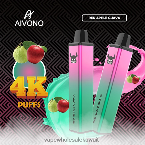 Vape Wholesaler - Aivono AIM FREAK 4000 جوافة تفاح أحمر TXZ262257