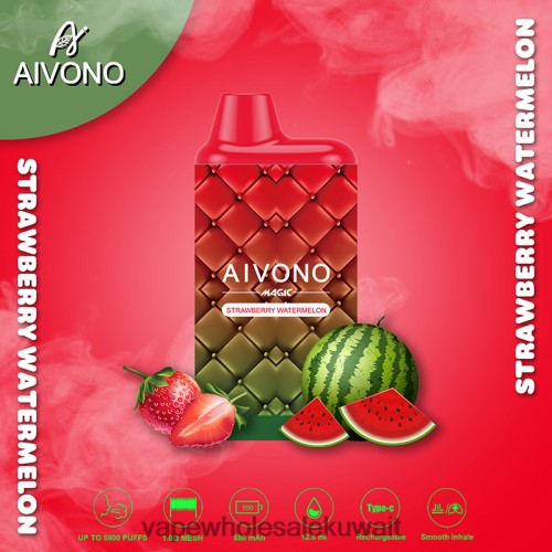 شراء Vape بالجملة - Aivono AIM MAGIC 5800 علبة سجائر بالفم الفراولة والبطيخ TXZ26299