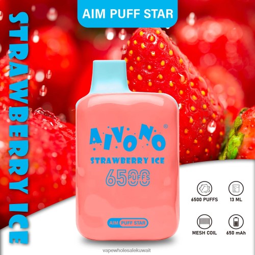 Vape بالجملة - Aivono AIM PUFF STAR 6500 جليد الفراولة TXZ262288