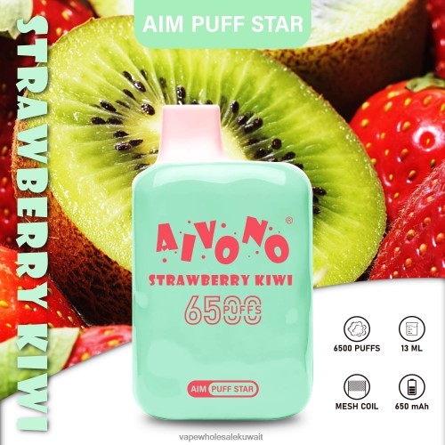 Vape الكويت - Aivono AIM PUFF STAR 6500 كيوي فراولة TXZ262294