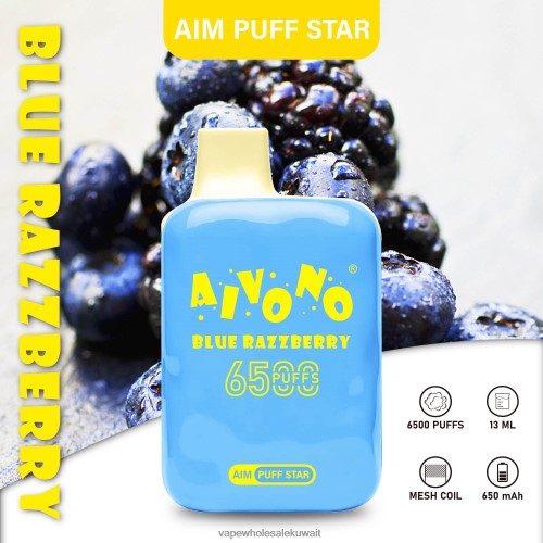 Vape Kuwait - Aivono AIM PUFF STAR 6500 التوت الأزرق TXZ262292