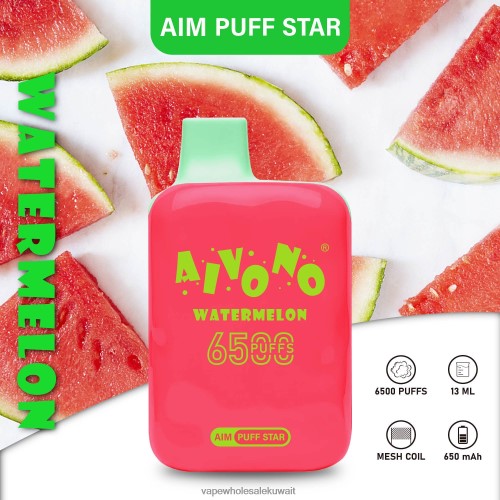 Vape Wholesale Kuwait - Aivono AIM PUFF STAR 6500 بطيخ TXZ262291