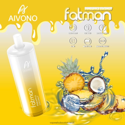 شراء Vape بالجملة - Aivono FATMAN 6800 جوز الهند الأناناس TXZ26229