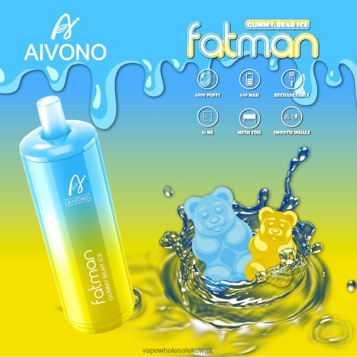 Vape Kuwait - Aivono FATMAN 6800 الجليد الدب غائر TXZ26232