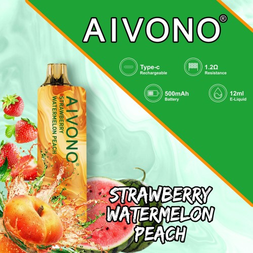 Vape بالجملة - Aivono AIM GUN 7000 الفراولة والبطيخ والخوخ TXZ262108