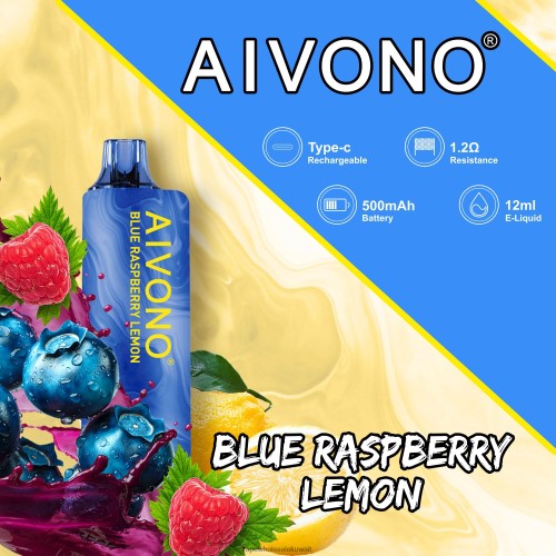 شراء Vape بالجملة - Aivono AIM GUN 7000 التوت الأزرق والليمون TXZ262109