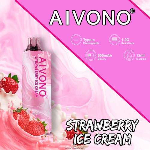 Vape Store - Aivono AIM GUN 7000 آيس كريم الفراولة TXZ262105