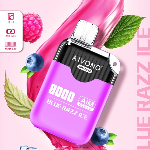 Vape Kuwait - Aivono AIM CLEAR 8000 الجليد الأزرق TXZ262202