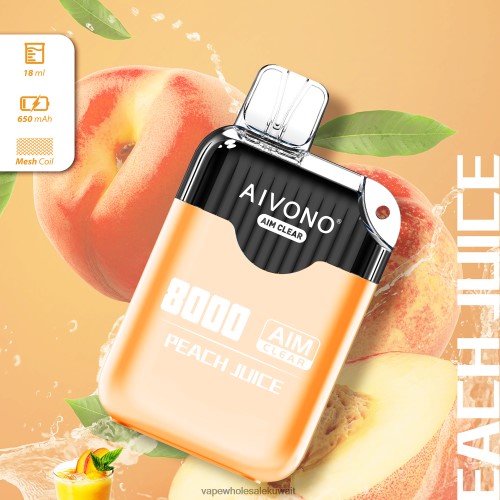 Vape Shop - Aivono AIM CLEAR 8000 عصير الخوخ TXZ262203