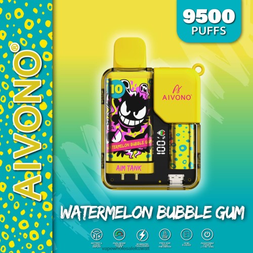 Vape الكويت - Aivono AIM TANK 9500 علكة البطيخ TXZ26244