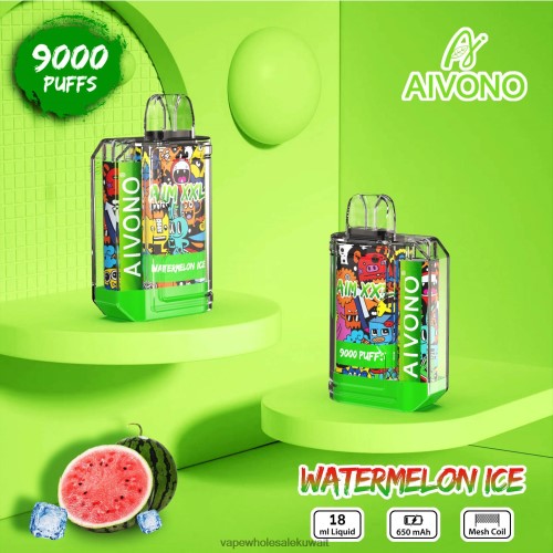 Vape بالجملة - Aivono AIM XXL 9000 ملصق فم شفاف ثلج البطيخ TXZ26248