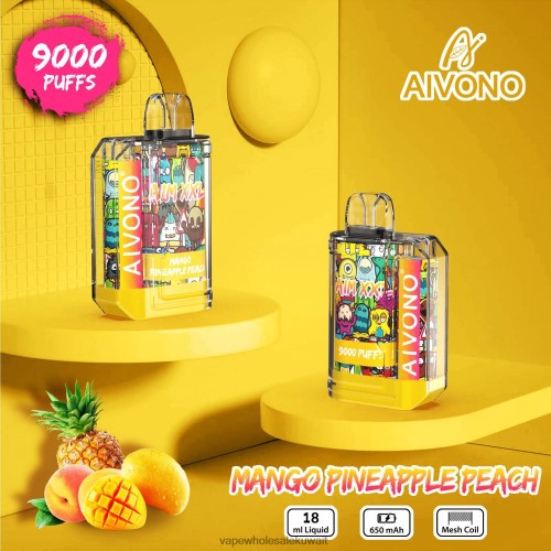 شراء Vape بالجملة - Aivono AIM XXL 9000 ملصق فم شفاف مانجو اناناس خوخ TXZ26249