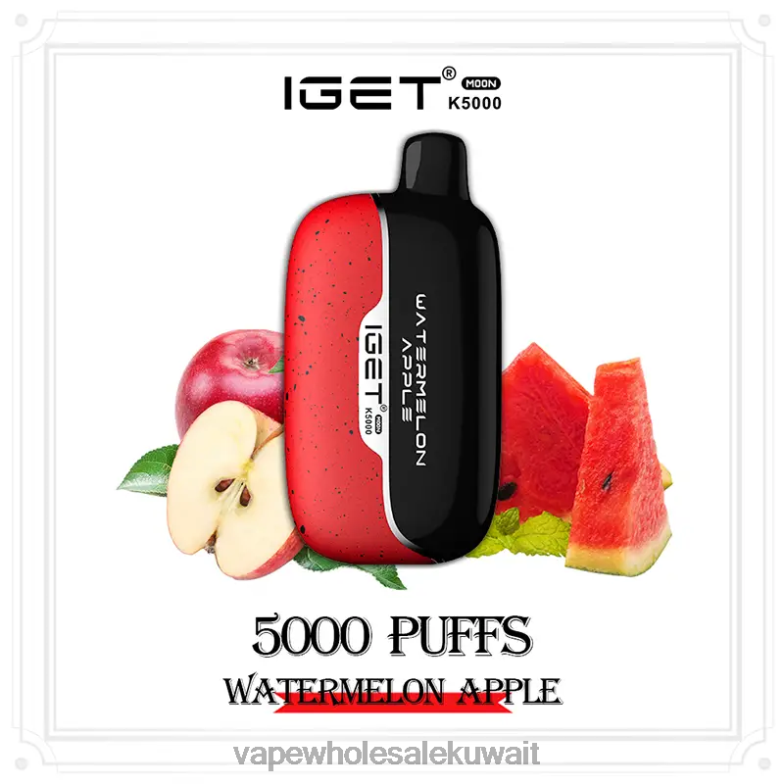 Vape الفاخر - IGET Moon k5000 662FV6 تفاحة البطيخ