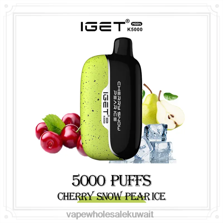 Vape Store - IGET Moon k5000 662FV5 ثلج الكرز، جليد الكمثرى