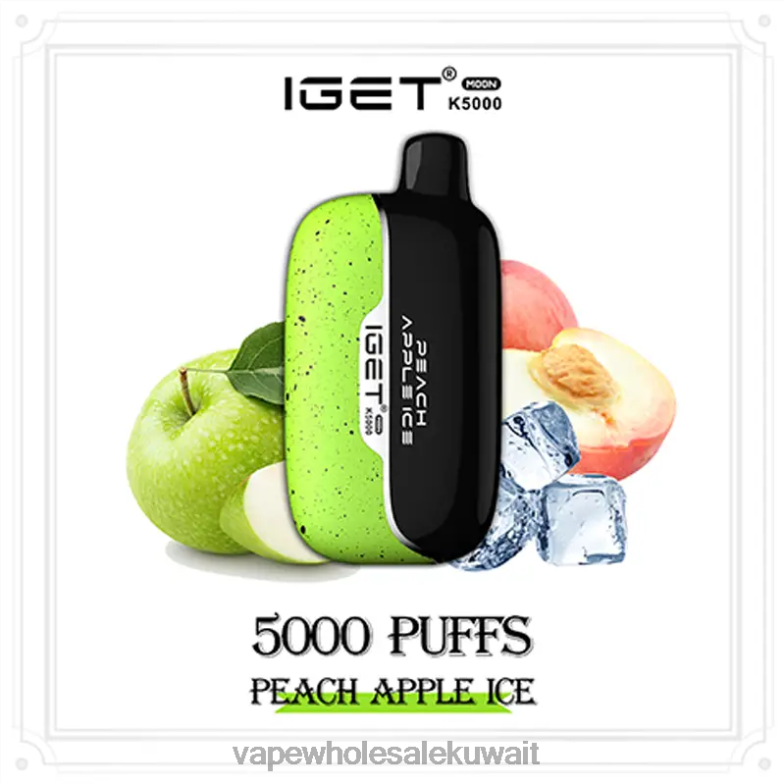 Vape Wholesaler - IGET Moon k5000 662FV7 جليد الخوخ والتفاح