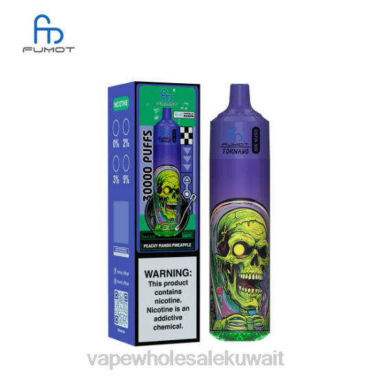 Vape Wholesale Kuwait - Fumot Tornado موسيقى 30 ألف مانجو خوخي وأناناس 08B821