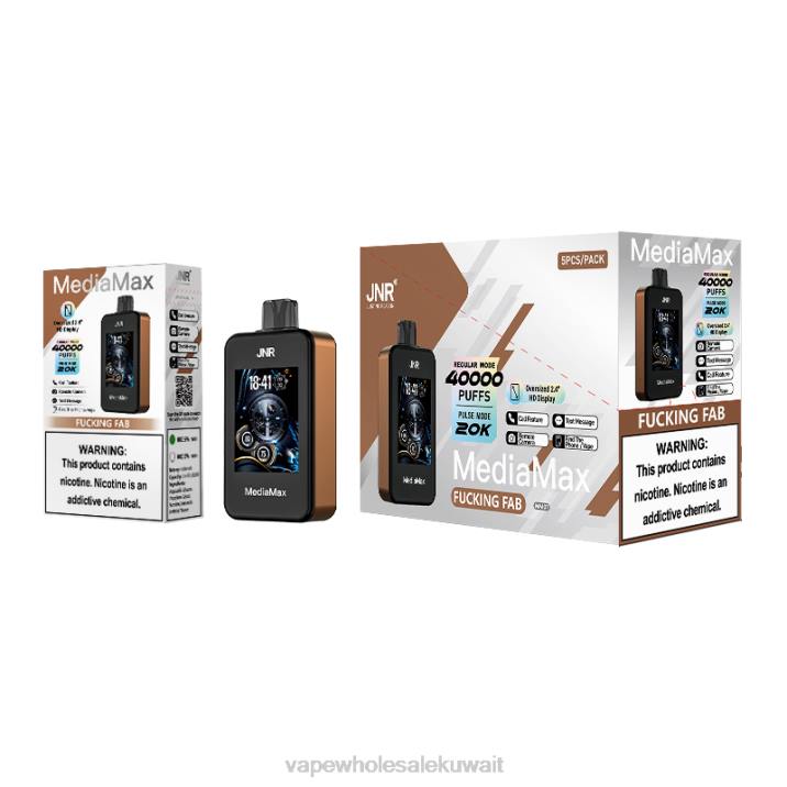 60JL13- Vape wholesaler JNR MediaMax نفخة 40 ألف سخيف رائع