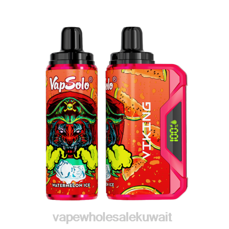 Vape Kuwait - Vapsolo VIKING vape القابل للتصرف ثلج البطيخ XNJR142