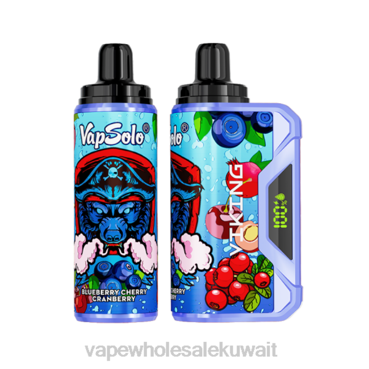 Vape Wholesale Kuwait - Vapsolo VIKING vape القابل للتصرف التوت البري الكرز XNJR131